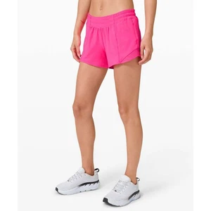 Lululemon Hotty heiß gefütterte Laufshorts II lang 4" pink Highlight 6 hoch - Bild 1 von 6