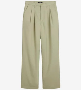 Pantalones plisados relajados Vans Alder en verde olmo para mujer talla 38 ¡Nuevos con etiquetas! - Imagen 1 de 21