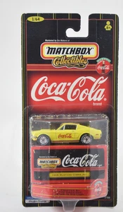 Matchbox Collectibles 1968 Ford Mustang Cobra Jet Yellow Coca Cola 1/64 - Picture 1 of 6