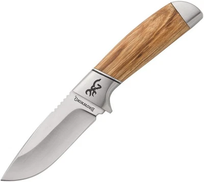 Cuchillo fijo Browning Sage Creek 3220535B 3" acero inoxidable madera de cebra Foto 1 de 3
