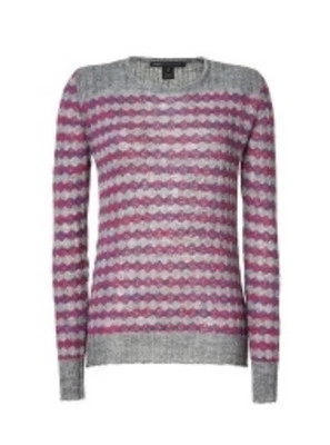 Marc by Marc Jacobs Grey Twinkle Stripe Sweater Size S SMetallic Knit - Image 1 of 4