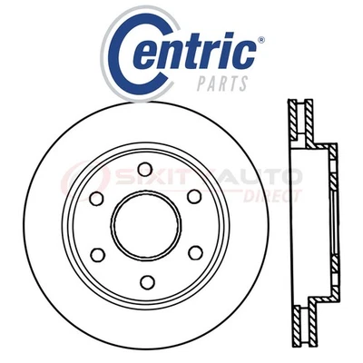 Centric C-TEK Disc Brake Rotor for 2003-2005 Chevrolet Express 2500 4.3L yt - Изображение 1 из 4