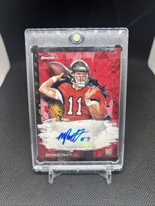 Michael Pratt Topps Finest Red Refractor 5/5 Rookie Card Bucs - Picture 1 of 2
