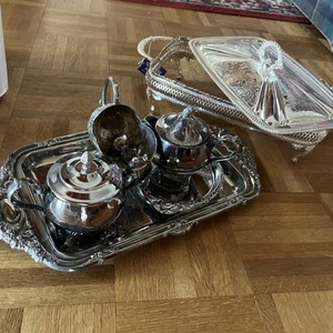 Versilbertes Servieren: Warmhalter & Kaffeeschalen - Bild 1 von 3