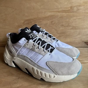Adidas ZX 22 Boost Mens Size 13 Crystal White Blue Causal Sneakers GV8039 - Picture 1 of 10