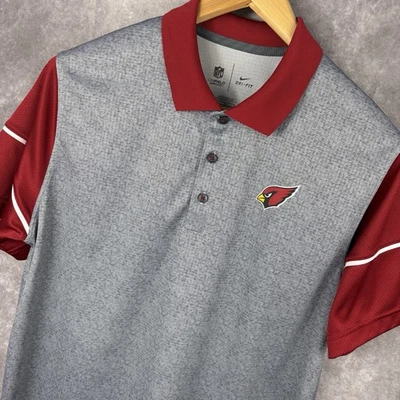 Camisa Polo Arizona Cardinals Nike Para Hombre’s M Roja Gris Rendimiento en el Campo NFL Foto 1 de 4