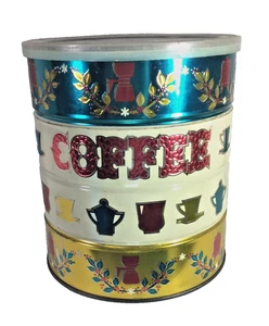 vintage mid-century modern coffee canister euc w/lid - Picture 1 of 3