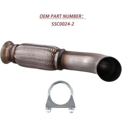 Front Exhaust Flex Pipe For 2018 2019 2020 2021 2022 FORD ECOSPORT 2.0L - Image 1 of 4