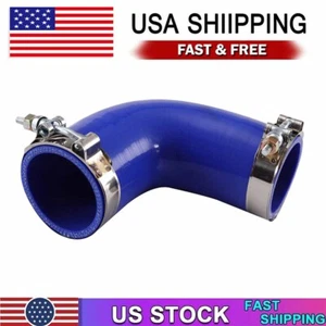 2.50" Silicone 90°Elbow Hose w/ Clamps F04-6006 For Peterbilt Kenworth Paccar US - Bild 1 von 11
