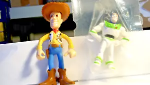 Original 1996 McDonald's Toy Story Figuren Woody & Buzz Lightyear kostenloser Versand - Bild 1 von 8