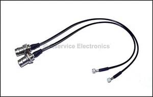 2 PCs High Quality Teflon Cable With BNC Female BulkHead To IPX Connectors 25cm - Picture 1 of 3