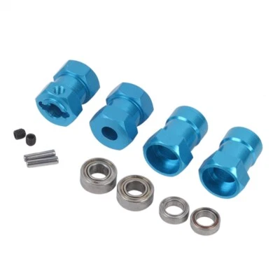 Aluminum 12mm HEX Adapters for Tamiya CW-01 Lunch Box Black Foot Monster Beetle - Image 1 of 3