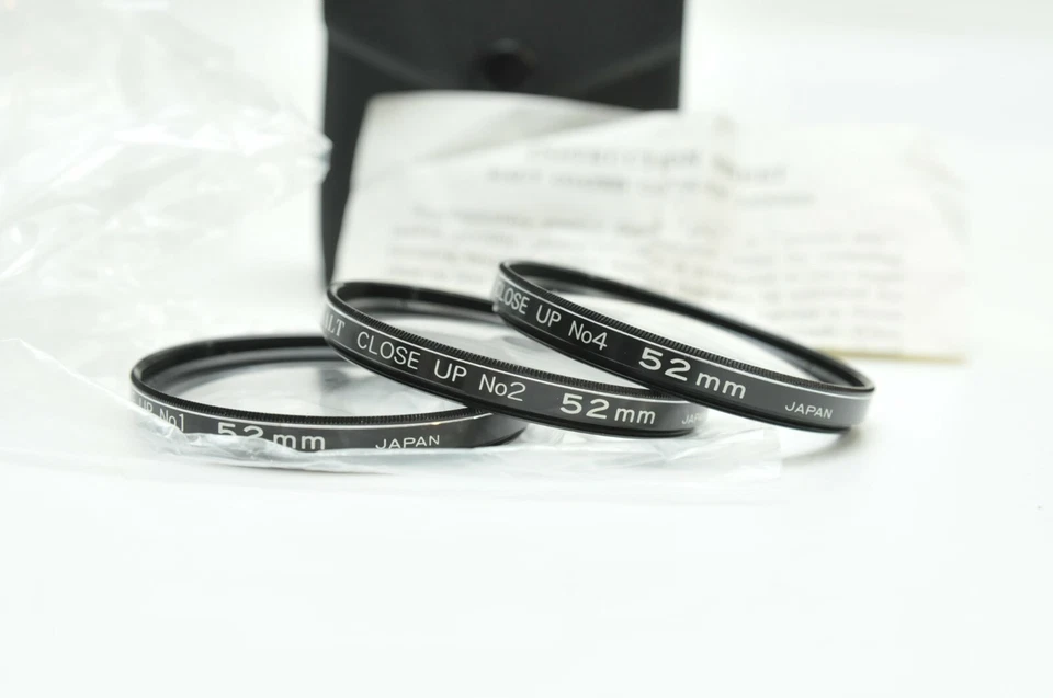 Kalt 52mm Close Up Lens Set Of 3 No 1, No2 And No4 With Case for Nikon Canon  - Image 1 of 3