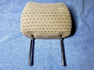 1996-02 TOYOTA 4RUNNER SR5 FRONT BUCKET SEAT HEADREST CLOTH TAN NON ADJUSTABLE - Picture 1 of 7