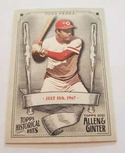 2021 Allen & Ginter - Tony Perez - Cincinnati Reds - Historical Hits Insert - Picture 1 of 2