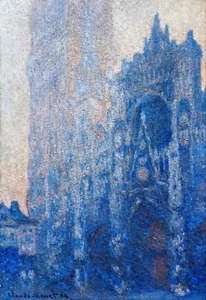 Rouen Cathedral Façade and Tour d’Albane by Claude Monet Museum Size Repro - Picture 1 of 1