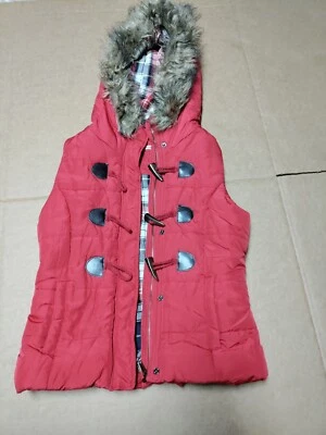 Chaleco de invierno Papaya para mujer blanco relleno acolchado acolchado talla pequeña  Foto 1 de 4