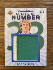 2021 President’s Choice Solitaire 2.0 - 1/1 Larry Bird - Memorabilia Game Worn