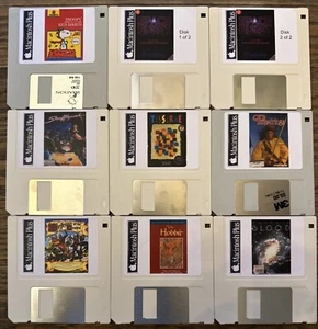 Vintage Apple Macintosh Classic Plus Game Pack 2 On New 800K Double Density Disk - Picture 1 of 1