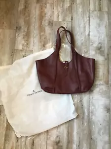 BEUTELTASCHE Le MONDE Burgunderfarben Milan Tote - Brandneu - Bild 1 von 6