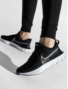 Nike React Infinity Run FK 2 Mens Size US 9 Black Running Comfort Shoes New✅ - Picture 1 of 8