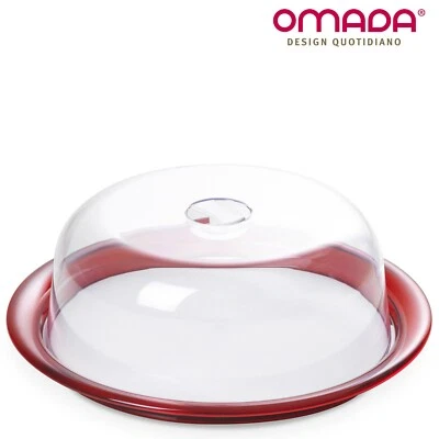 Portadolci, Tortiera, Campana Rotonda, Vassoio Colorato, 25x12 cm, Omada Design - Immagine 1 di 4