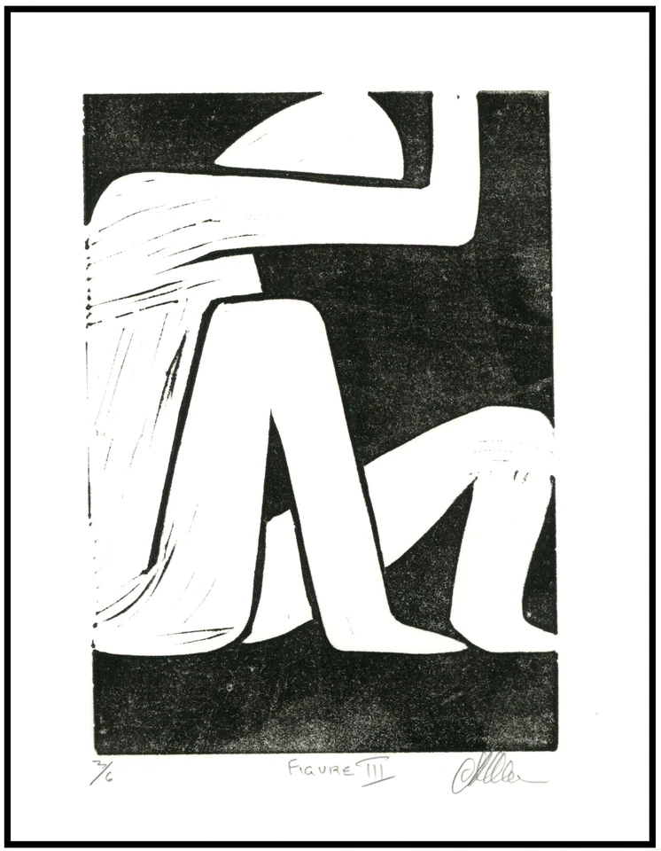 男人偶。  原版立体主义现代主义 MCM 风格衬里签名 — 第 1/1 张图片