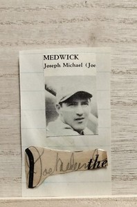 Joe Medwick Signed Cut