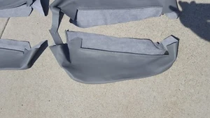 BMW 325i 325is 318is E30 SPORT SEAT (1) BOLSTER SILVER LEATHER NEW - Picture 1 of 9