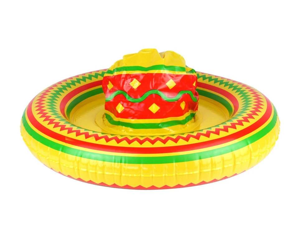 Sombrero Inflable Sombrero 53cm Mexicano Elegante Vestido Utilería Foto 1 de 2