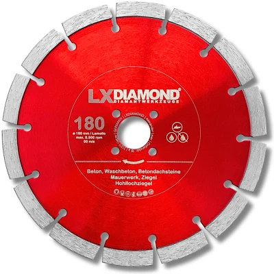LXDIAMOND Diamantscheibe 180mm Beton passend für FEIN MF14-180 Fensterfräse