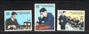 sCUBA Sc# 6117-6119 CHESS CHAMPION Jose Raul Capablanca CPL SET of 3 2018 MNH - Picture 1 of 1