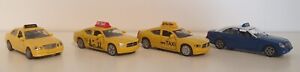 Siku Super Serie Konvolut 4mal Taxis aus Griechenland und US, Vitrinenmodelle