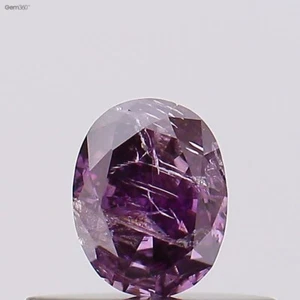 GIA Certified 0.31cts Oval Fancy Deep Brownish Purple Pink Natural Loose Diamond - Picture 1 of 4