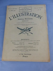 revue magazine L' ILLUSTRATION du 27 avril 1918 journal universel - Imagen 1 de 1