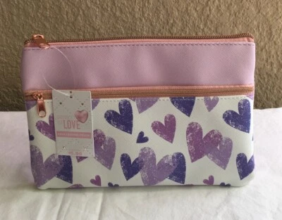 BOLSO/ESTUCHE COSMÉTICO IMITACIÓN CUERO "TEMPORADA DEL AMOR" - NUEVO CON ETIQUETAS  Foto 1 de 4