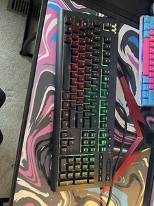 Thermaltake X1 RGB Gaming Mechanical Keyboard with Cherry MX Blue Switches - Picture 1 of 6