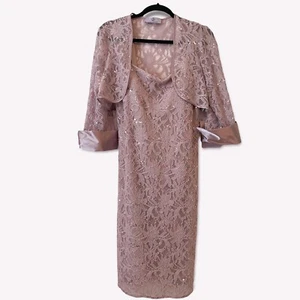 JS Collection Dress Lavender Purple Special Occasion Mother of Bride Size 14 New - Picture 1 of 11