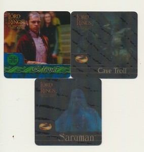 2002 Artbox Lord of the Rings Fellowship of the Ring Action Flipz Set (AF1-AF3)