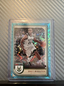 2022-23 Panini NBA Hoops #45 Khris Middleton Milwaukee Bucks Teal Explosion