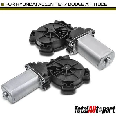 2Pcs Window Motor for Hyundai Accent 2012-2017 Dodge Attitude 12-15 Left & Right - Image 1 of 4