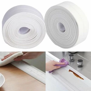 Waterproof Self Adhesive Kitchen Bath PVC Sealing Tape Sink Caulk Strip Corner - Picture 1 of 12