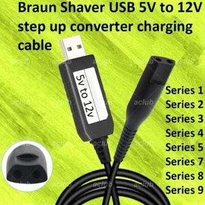 USB Ladekabel Kabel für Braun 720 720s 730 750cc 760cc 765cc-4 790cc 795cc-3 - Bild 1 von 5