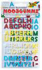 folia Moosgummi Glitter-Sticker Buchstaben 100 Stck
