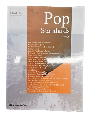 Pop Standards Spartiti 24 Brani Linea Melodica Testi Toto  Bon Jovi Shakira - Immagine 1 di 4