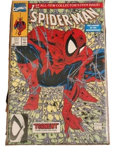 Spider-Man #1 grünes Cover McFarlane Marvel, August 1990 Torment sehr guter Zustand - Bild 1 von 4