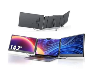 Leudaich Triple Laptop Monitor Extender - 14" FHD 1080p Portable Screen - Afbeelding 1 van 6