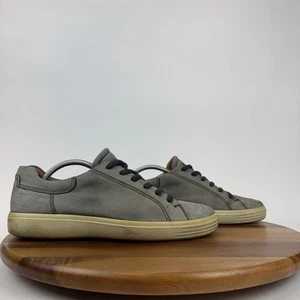 Zapatillas informales cómodas Ecco Soft 7 gris nobuck para hombre talla EU 44 US 10 M - Imagen 1 de 8