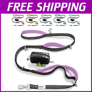 Ultrareflektierende Hundeleine mit Kotbeutelhalter - Bild 1 von 11