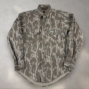 Vintage Mossy Oak Bottomland Camo Button Shirt Size Small Remington USA Hunting - Picture 1 of 4